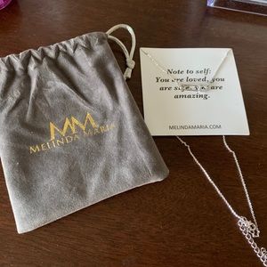 Melinda Maria Safety Pin Pendant Necklace